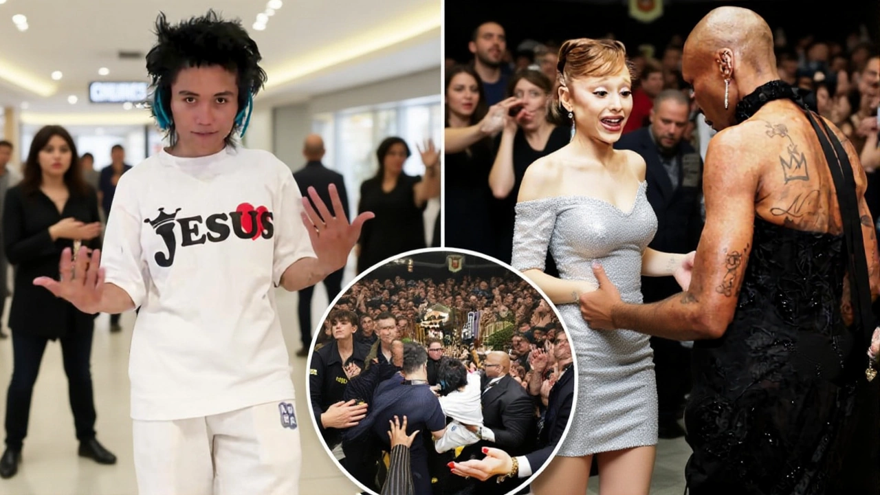 Australian man who grabbed Ariana Grande at Wicked premiere charged with public nuisance